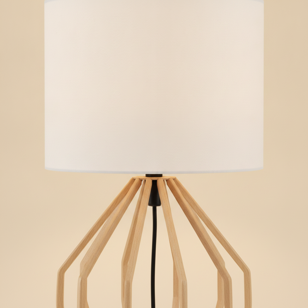 1-light Gold Fabric E26