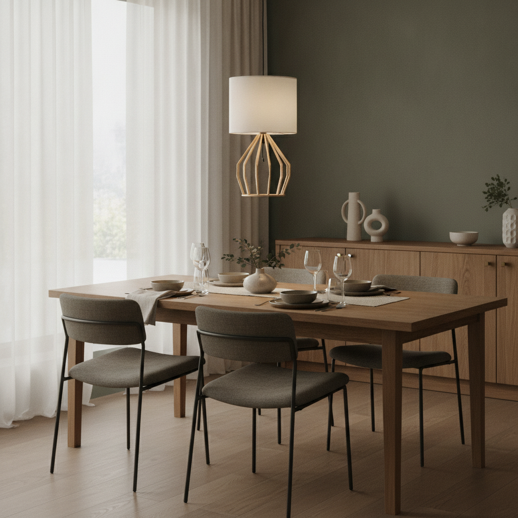 1-light Gold Fabric E26