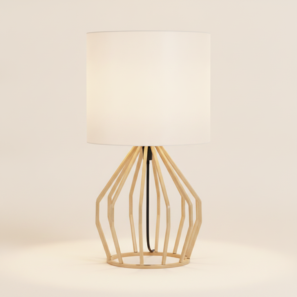 1-light Gold Fabric E26