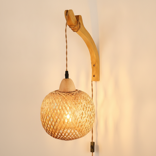 1-light natural bamboo  E26
