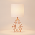 1-light Rose Gold tabble lamp E26
