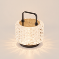 Monet Garden portable accent lamp on a warm cream background