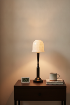 Bliss table lamp vertical Pinterest cover in an upscale bedroom
