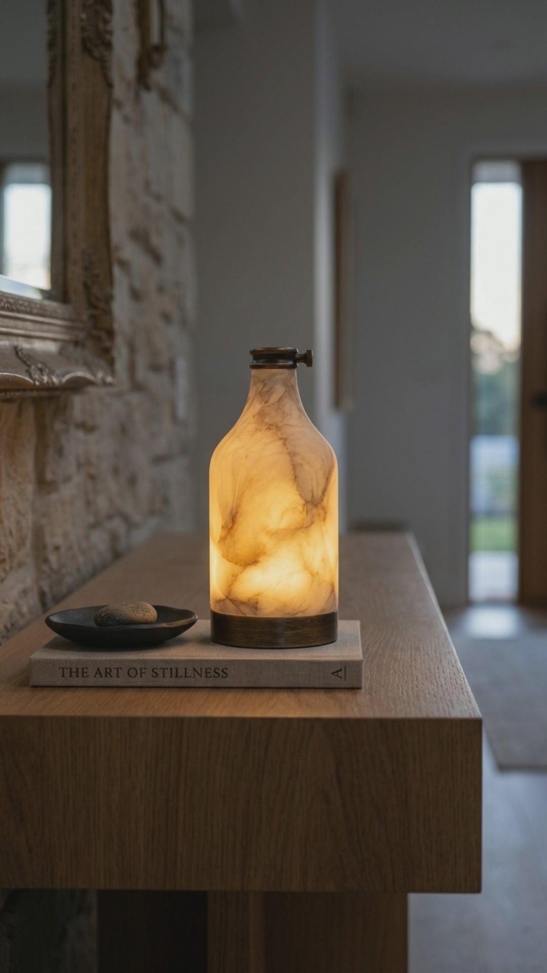 KYOEON Admire Alabaster Accent Lamp - 18s Luxury Ambient Video